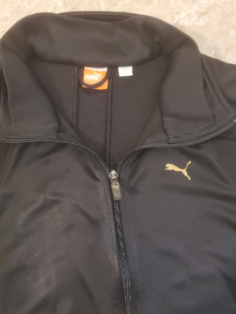 Puma Women's Athleisure Black Full-Zip Track Jacket Sweatshirt Women's Size L - Picture 3 of 13
